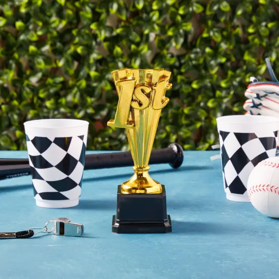 1st Place Trophy Award for Sports Tournaments, Funny Gold Trophies for Adults, Competitions, Achievements (8 In) {2}