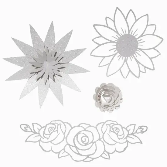 Bright Creations 24 Sheets White Glitter Cardstock Paper 8.5 x 11 for Scrapbooking DIY Projects, Arts and Crafts {5}