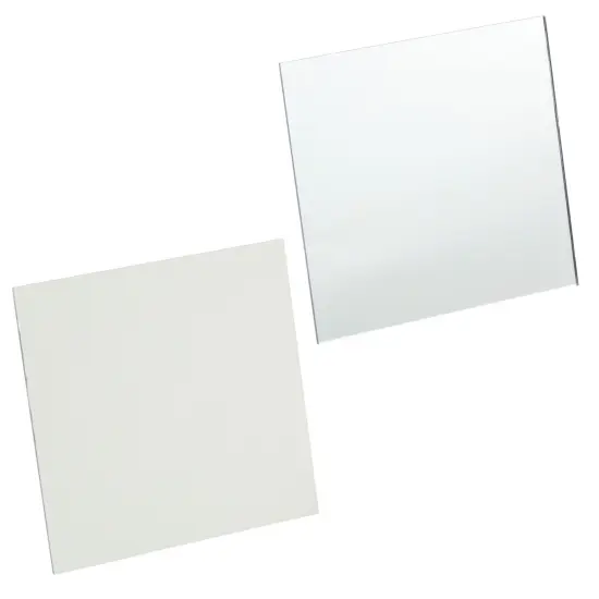 50 Pack Square Mirror Tiles, 3 Inches Small Glass Mirrors for Crafts, DIY Projects, Mosaics, Art Supplies, and Home Decor Silver {6}