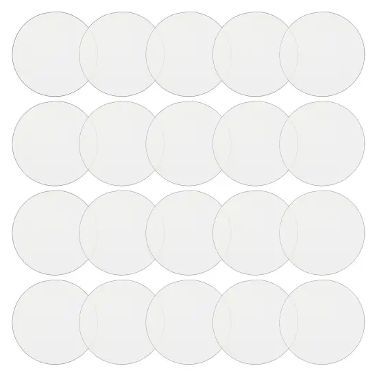 3mm Clear Acrylic Disks, Round Circles for Arts and Craft Supplies (2.25 In Diameter, 20 Pack) {1}