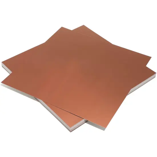 Bright Creations Metallic Cardstock Shimmer Paper (12 x 12 in, Coffee Color, 48 Pack) Brown {5}