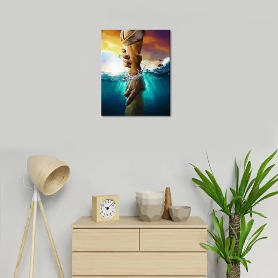 Paint by Numbers Christian Jesus Painting Kits by Number for Adults Kids on Canvas Wall Decor with Paintbrushes Acrylic Pigment for Home Living Room Decor 16 inx20 in {2}