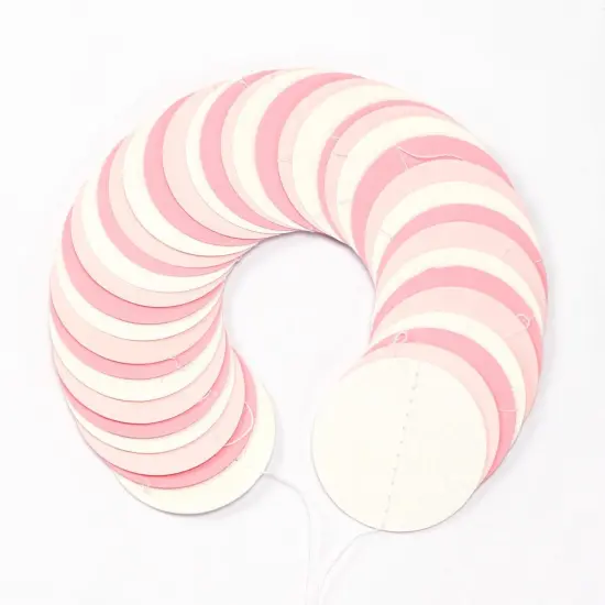 Light-Pink White Girls-Birthday Party-Decoration Garland - 52ft Baby Bridal Shower Blush Streamers Backdrop,Graduation 18th 30th 21st Adults Bachelorette Pool Supplies Banner Decor Lasting Surprise {2}