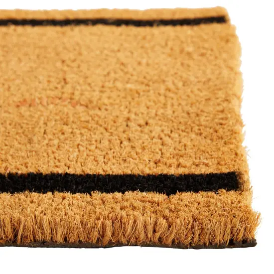 17x60 inch Natural Coco Coir Welcome Mat, Large Oversized Door Mat, Long Entryway Rug with Non-Slip Rubber Backing, Narrow Outdoor Mat for Home Entrance, Small Business Brown {7}