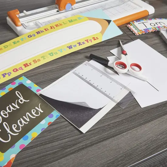 Magnetic Sheets with Adhesive Backing, Flexible Peel and Stick (4 x 6 in, 24 Pack) Black {3}