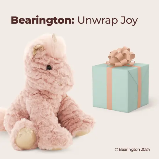 Bearington Glimmers The Plush Unicorn, 10.5 Inch Pink Stuffed Animal, For Ages 1-14 {2}