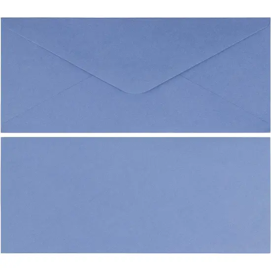 96 Pack #10 Business Envelopes in Bulk for Letter Mailing, 4 1/8 x 9 1/2 Inches, Light Blue {5}