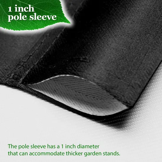 G128 Combo Pack Garden Flag Stand Black 36x16IN & Garden Flag Faith Over Fear Scripture Printed 12x18IN Double Sided Yard Garden Lawn Decoration {2}