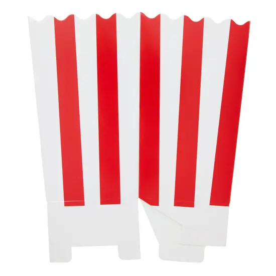100 Pack Mini Popcorn Boxes 3.3x5.6 Inch, 20 oz Red & White Stripes Popcorn Snack Box, Snack Container Holder Bucket for Carnival Party Supplies, Movie Night, Birthdays {6}