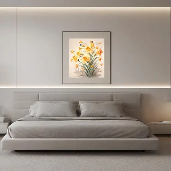 Paint by Numbers Kit for Adults Beginner, DIY Acrylic Painting Art on Canvas (16x20 Inch, No Frame, Flower and Butterflies) {3}