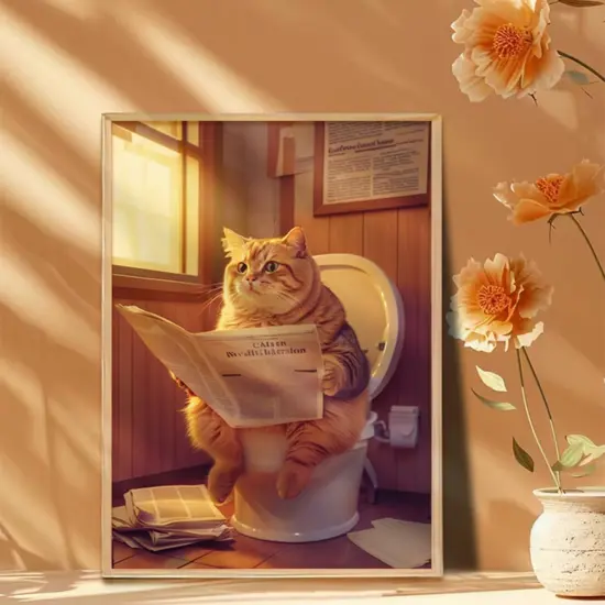 DIY Diamond Painting Kits for Adults, Cat Round Full Drill Diamond Dots Paintings 5D Diamonds Gem Art and Crafts {2}