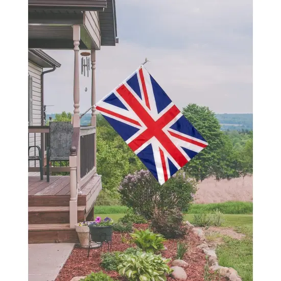 2-Piece Uk Flags - Outdoor 3X5 Feet United Kingdom Flags, British National Flag Banners, Double Stitched Polyester Flags with Brass Grommets, Decorations for Parties and Festivals, 3 X 5 Feet Multicolor {2}