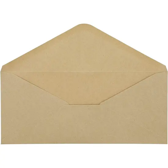 Kraft Paper #10 Business Brown Envelopes (9.5. x 4 In, 100 Pack) {3}