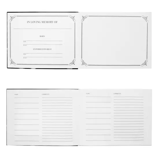 In Loving Memory Funeral Guest Book for Memorial Service, Celebration of Life (94 Pages, 11 x 8.5 in) Multicolor {4}