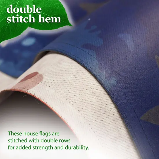 G128 Patriotic Bald Eagle Printed 28x40 In House Flag Double Sided Independence Day Yard Garden Lawn Decoration {6}