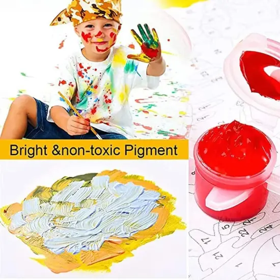 Flowers gnome Paint by Number for Adults Beginner,Hydrangea Paint by Numbers on Canvas,Blue gnome Paint by Numbers Kits with Brushes Pigment Suitable for Home Wall Decoration Without Frame 16x20 Inch {5}