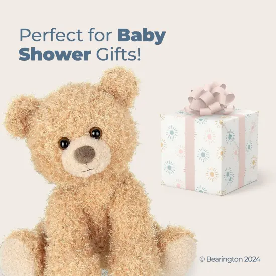 Bearington Curlie Plush Teddy Bear Stuffed Animal, 10.5 Inch, For Ages 1-14 Brown {5}