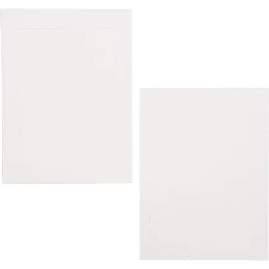 Cardboard Photo Picture Frame Kraft Paper Easel (White, 5 x 7 In, 30 Pack) {6}