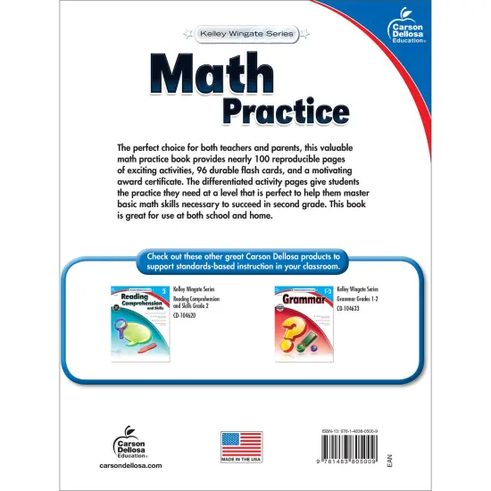 Carson Dellosa 2nd Grade Math Workbook, Word Problems, Algebra, Geometry, Place Value, Addition, Subtraction, and More Common Core Mathematics, Classroom or Homeschool Curriculum {2}