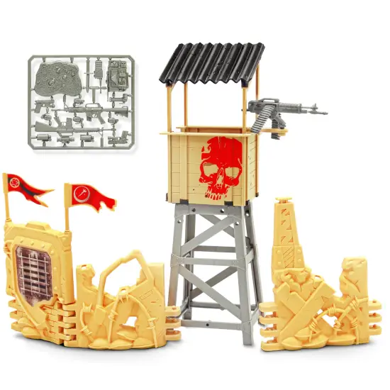 Lanard The Corps! Mission Terrain Battle - 4 Posable Action Figures, Military Vehicles & Weapon Accessories, Realistic Combat Play Toy, Kids Ages 3+ {4}