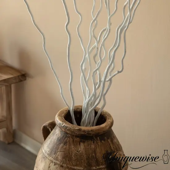 Uniquewise 12pc 59" Natural Dried Willow Twigs Ideal Sticks for DIY Crafts Decorative Stems Floral Arrangements Floor Vase Fillers Wedding Centerpieces Event Decorations and Home D&eacute;cor Accents, White {5}