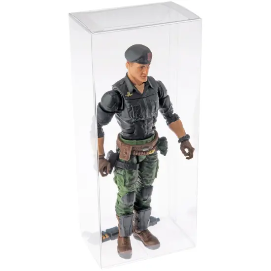 Plymor Clear Folding Action Figure Storage / Display Protector Box, 3" W x 2" D x 7" H, fits 6" Figures {5}