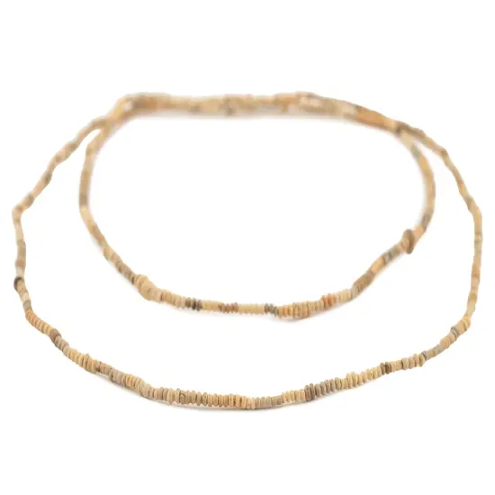 The Bead Chest Mali Clay Beads 4 Strands 4mm African Brown Seed 28 Inch Strand Handmade {3}