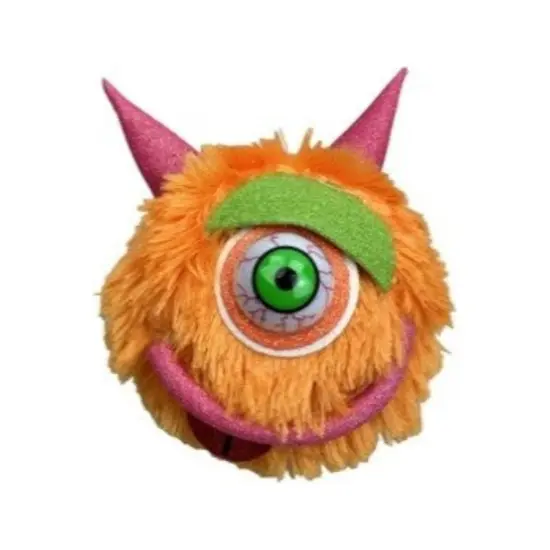 7" Furry Monster Ornament: Orange {2}