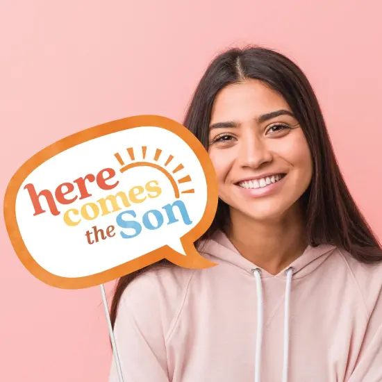 Big Dot of Happiness Here Comes The Son Baby Shower Photo Props, Boy Boho -Themed Personalized Selfie Photobooth Party Supplies - 20 Count {4}