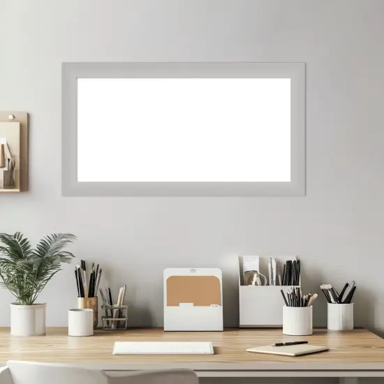 Low Luster Silver Framed Dry Erase Magnetic Board {6}