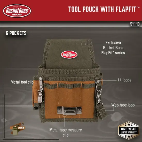 Tool Pouch with FlapFit - Brown {2}