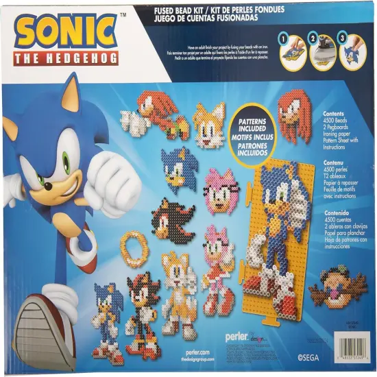 Sonic The Hedgehog Bead Kits with 14 Projects - 4504 Pieces (Multicolor) {3}
