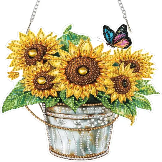 Hanging Diamond Painting Kit - Sunflower {1}