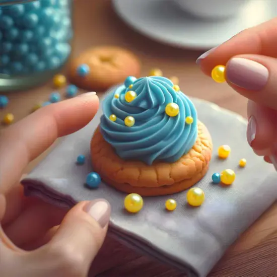 Krazy Sprinkles - Yellow Pearl 8mm Beads (1/2 Cup, 1x Jar) for Cakes, Ice Cream & Cookies {2}