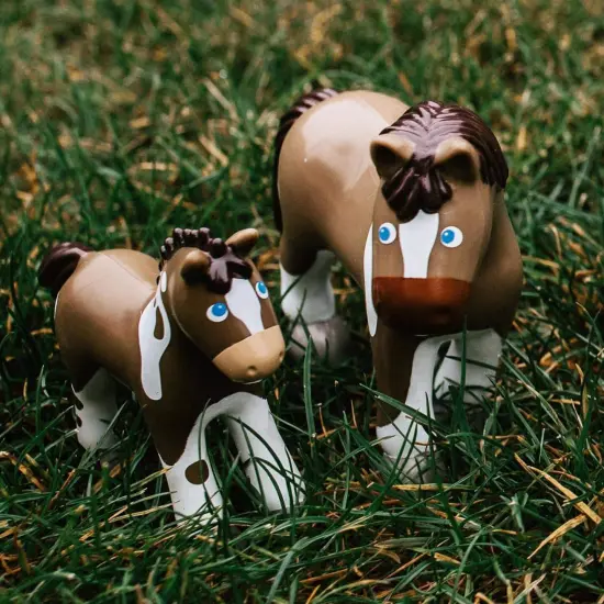 HABA Little Friends Horse Tara - 4.5" Apaloosa Farm Animal Toy Figure Multicolor {3}