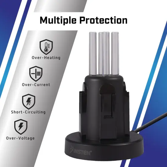 Charging Dock For Nintendo Switch and OLED Model Joy Con Controller, with LED Light Bar Indicator and Charging Cable Black {5}