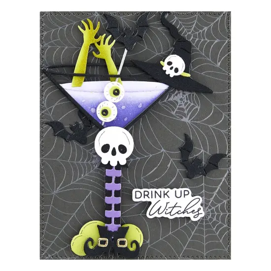 Spellbinders BetterPress Press Plate & Die Set-Cheers Sentiments {4}