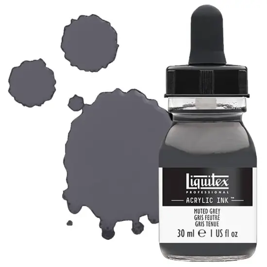 Liquitex Professional Acrylic Ink 30ml Jar - Muted Grey {1}