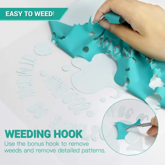 24 Pack 12"x12" Iron on Vinyl Sheets for T-Shirt, 21 Assorted Colors - 1 Teflon Sheet {5}