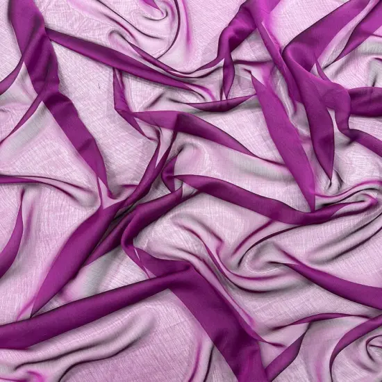 1 yard Two Tone Sheer Chiffon Fabric for Dresses Scarves Drapes Overlays Special Occasion {3}