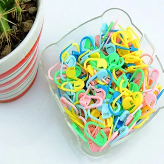 100PC Mix Color Knitting Stitch Counter Crochet {3}