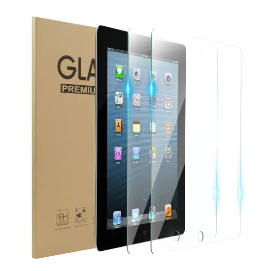 2 Pack Tempered Glass Screen Protector 9.7 inch for iPad 2/3/4 Generation, Anti-Scratch Clear {1}