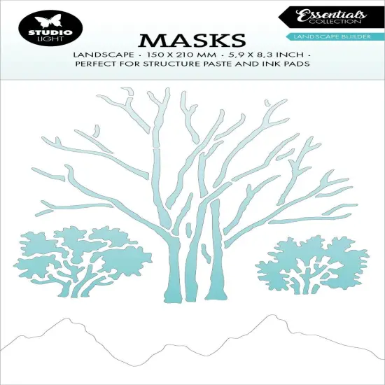 Studio Light Essentials 5.9"X8.25" Stencil-Nr. 293, Clouds {1}