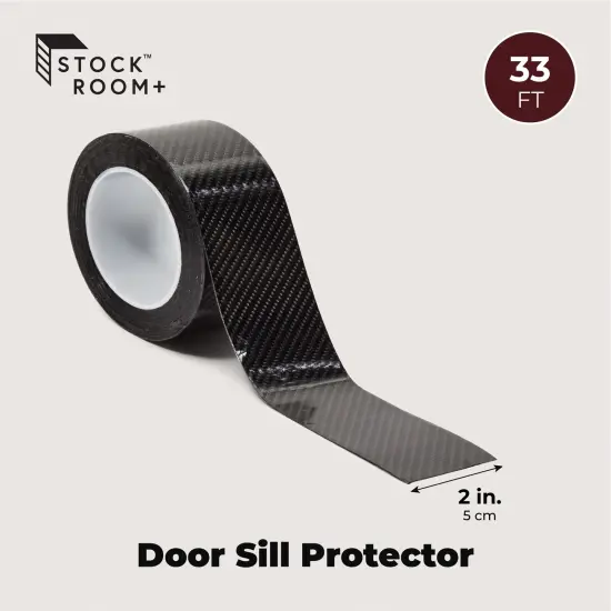 Black Automotive Trim, Door Sill Protector Edge Guard for Doors, Trunk (2 In x 33 Ft) {3}