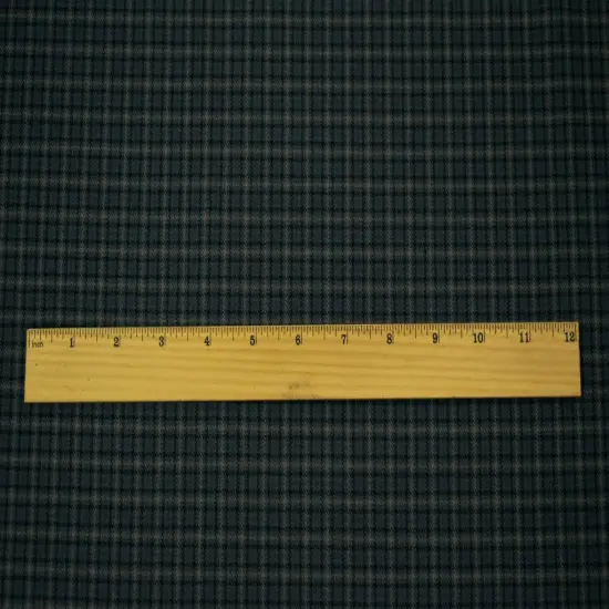 Navy-Beige-Multi Polyester Wool Plaid Check Twill Woven Suiting Fabric By the Yard {5}