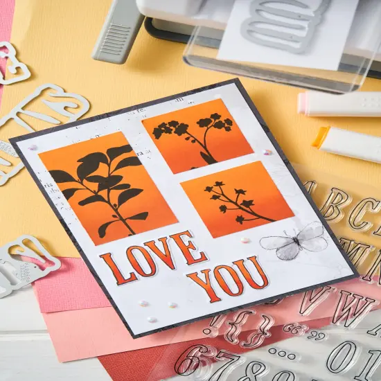 Sizzix A5 Clear Stamps By 49 And Market-Fine Stems 01 {4}