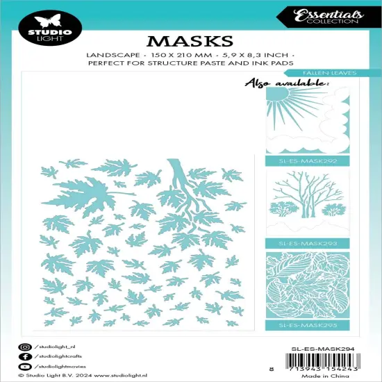 Studio Light Essentials 5.9"X8.25" Stencil-Nr. 294, Landscape {3}