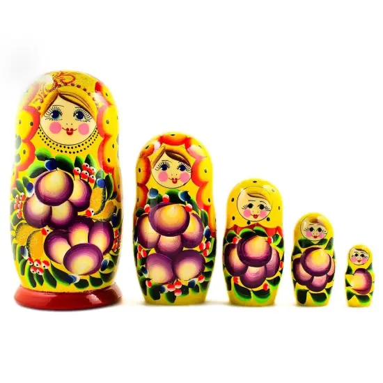 Set of 5 Darya Nesting Dolls 7 Inches {1}