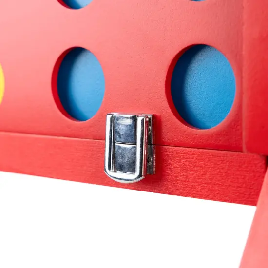 Grasshopper Games: Giant 4-In-A-Row - Classic Connecting Game, Wood Set, Indoor-Outdoor Play, Travel Bag, Party-Table-Backyard Activity, Family Age 3+ {7}