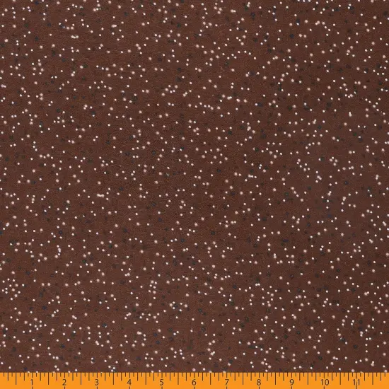 Mook Fabrics Dotted Flannel Fabric [108 in. Wide] - By The Yard Chestnut {2}